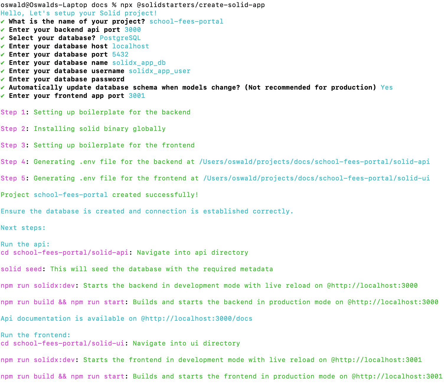 Bootstrapping SolidX