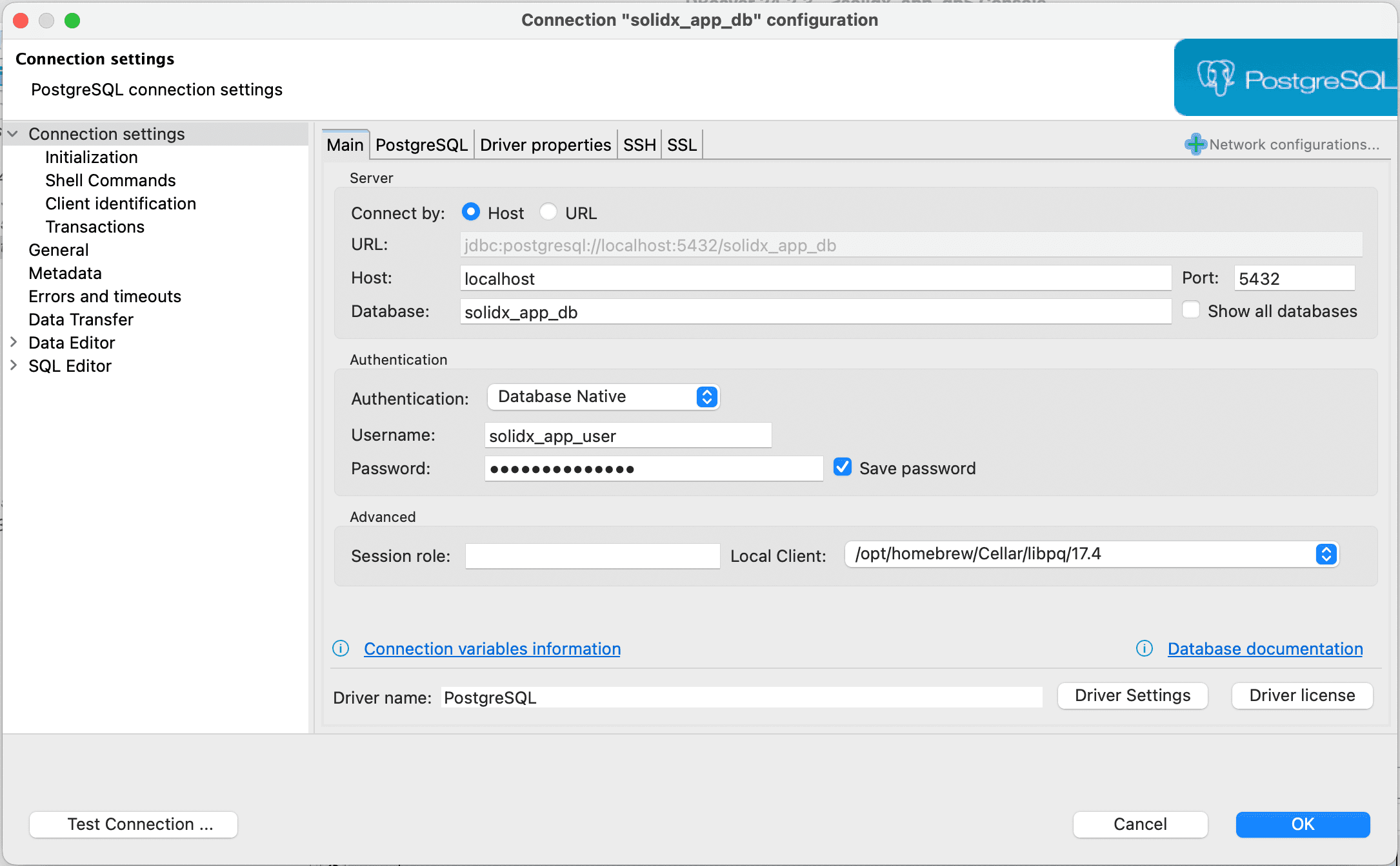 Connect to PostgreSQL Using Dbeaver