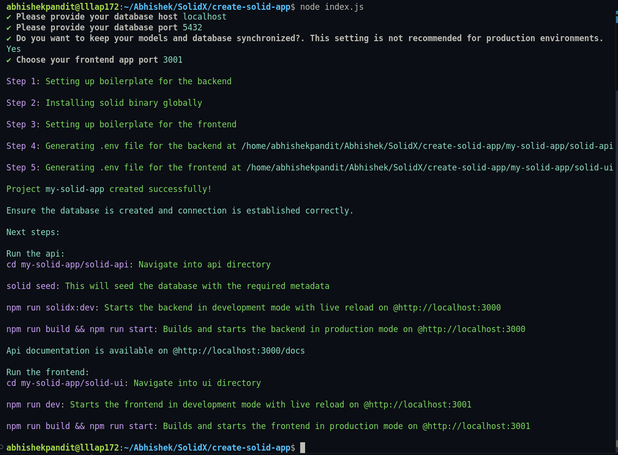 Create Solid App