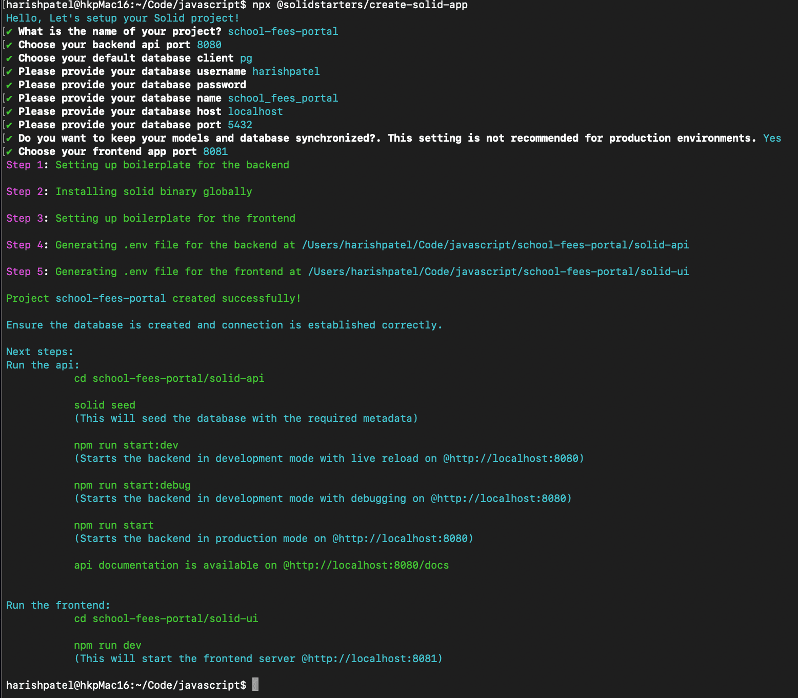 Create Solid App