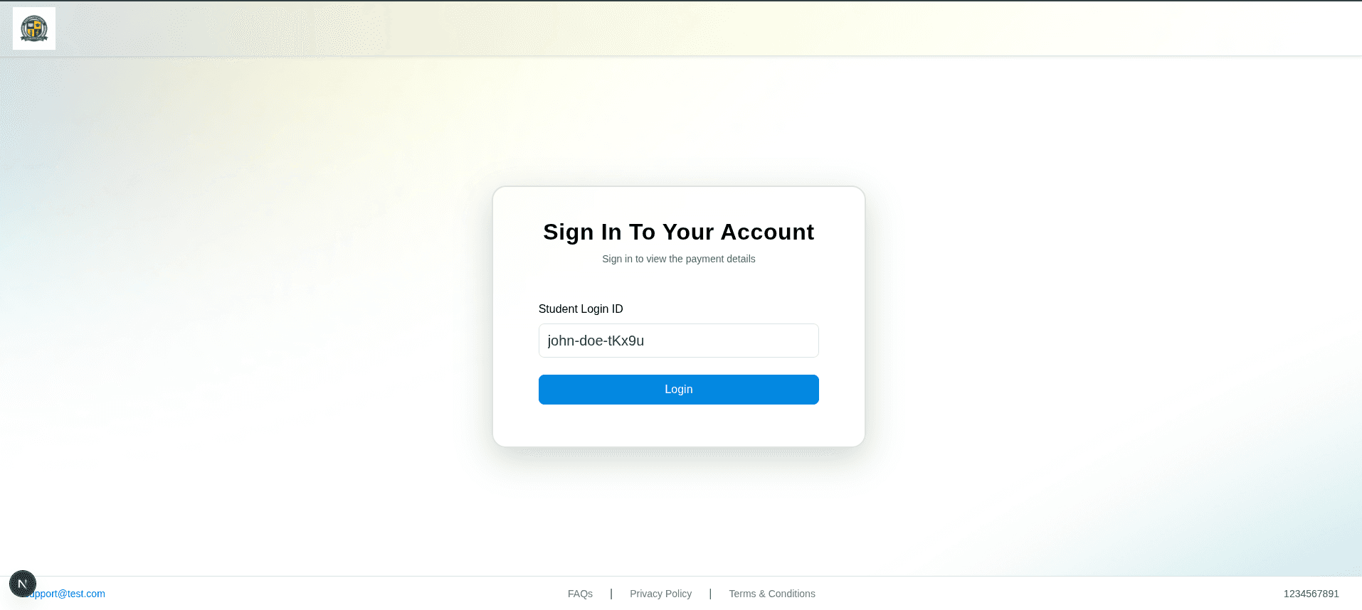 Initial Payment Notification Email