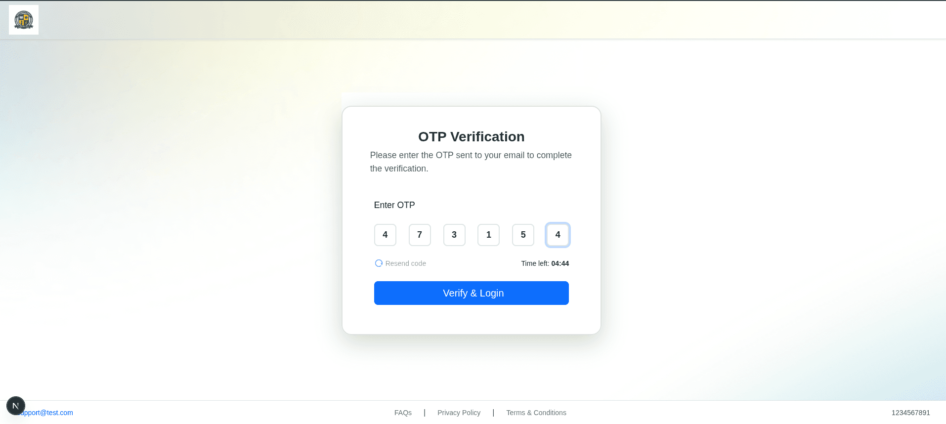 Initial Payment Notification Email